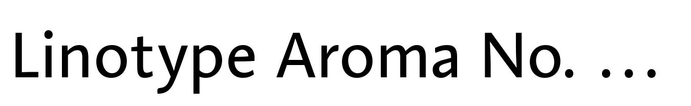 Linotype Aroma No. 2 Regular